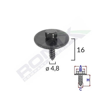 Surub pentru capac motor pentru Mercedes set 10 buc Romix C60465