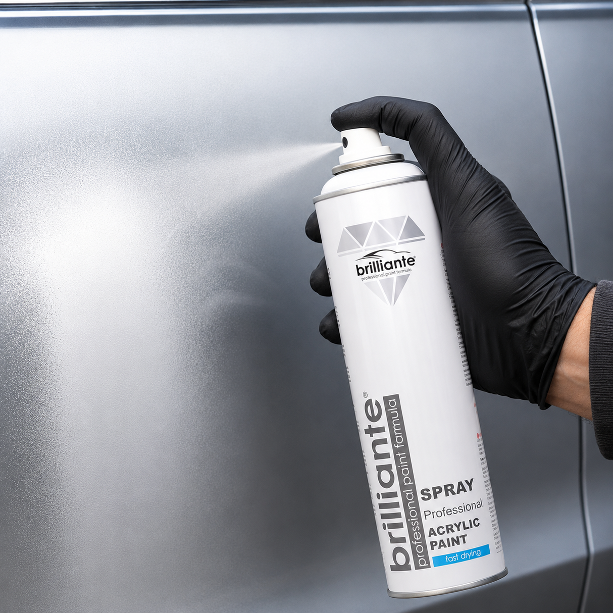 Spray Vopsea Acrilica Alba Brilliante Professional Fast Drying