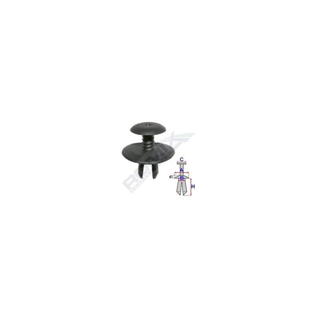Clips fixare prag pentru grup vag - negru set 10 buc Romix 10916 – imagine 2