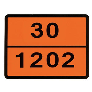 Placa adr 30-1202 30X40 cm diesel Hico TWY012/K