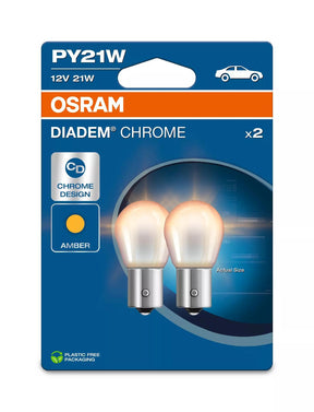 Bec Osram Diadem Chrome PY21W Set 2 buc 7507DC2BL