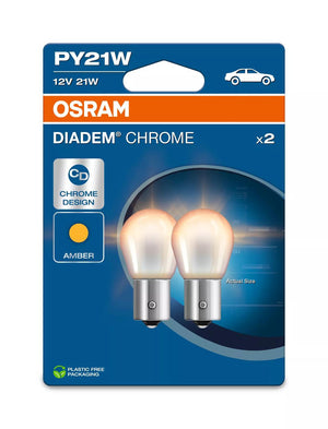 Bec Osram Diadem Chrome PY21W Set 2 buc 7507DC2BL