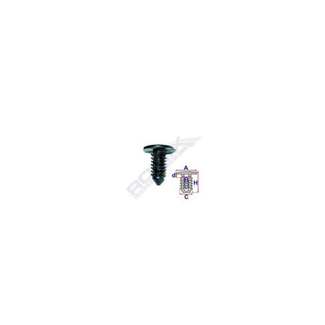 Clips tapiterie pentru Suzuki 5.6X12.9MM - negru set 10 buc Romix B23187