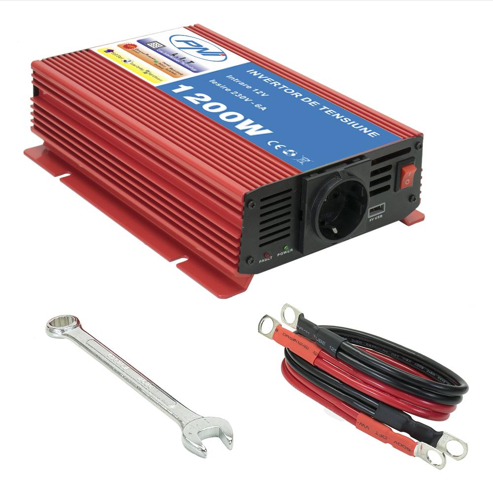 Invertor de tensiune Pni L1200W alimentare 12V iesire 230V PNI-H1200W12