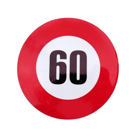 Autocolant reflectorizant limita viteza 60 km/h fi12 cm Runkit RKAB60