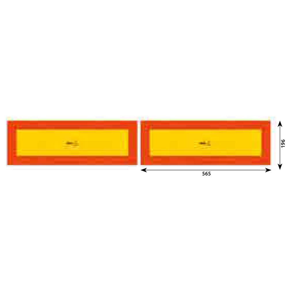 Set 2 autocolante reflectorizante 565X132 mm Hico TWY148