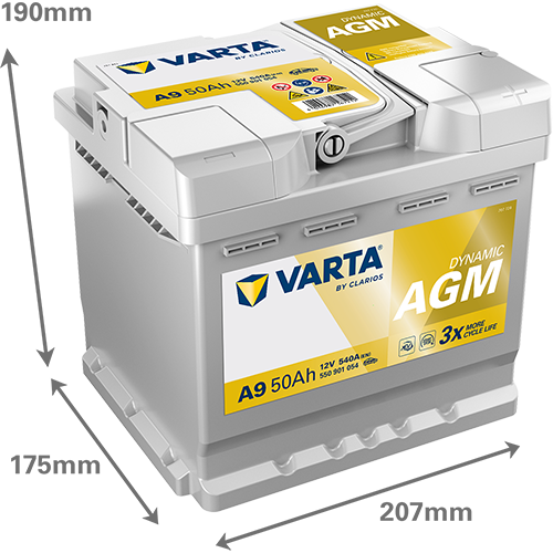 Acumulator Varta Silver Dynamic AGM 50Ah 540A 550901054K262 – imagine 4