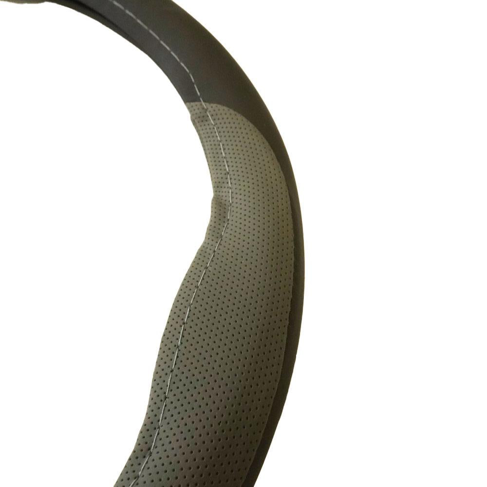 Husa volan piele ecologica gri 37- 39 cm Umbrella 101429