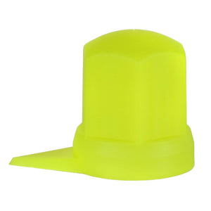 Set 10 bucati capac plastic pentru prezon roata cu indicator 33 mm neon galben 54.5 mm Mega Drive NW33 Z/Y/NEON WS