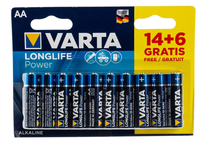 Baterie Varta LongLife Power AA Blister 20 (14+6) 4906121492