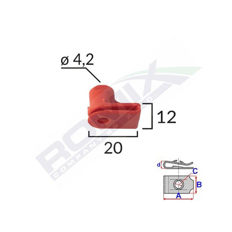 Clips capac pentru opel/bmw set 10 buc Romix C60100