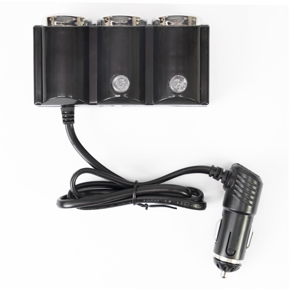 Incarcator auto spliter Pni lighter 20 12V/24V, cu 2 iesiri bricheta, 2 x USB (1A), indicator LED PNI-SBR20