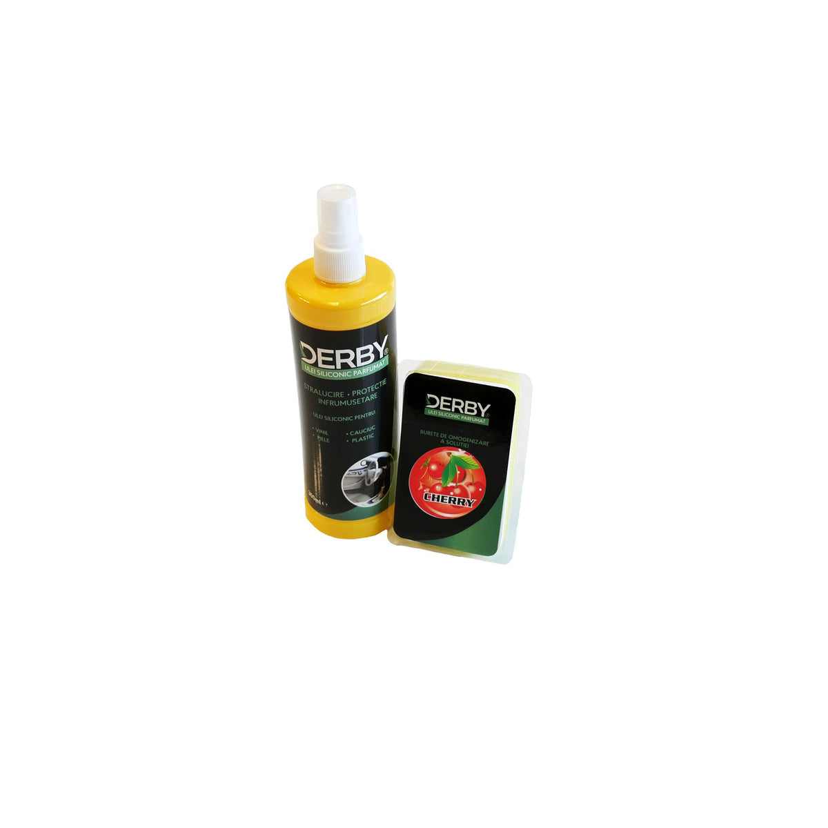 Ulei siliconic parfumat pentru bord Cirese 300 ml + burete DERBY DBUS106
