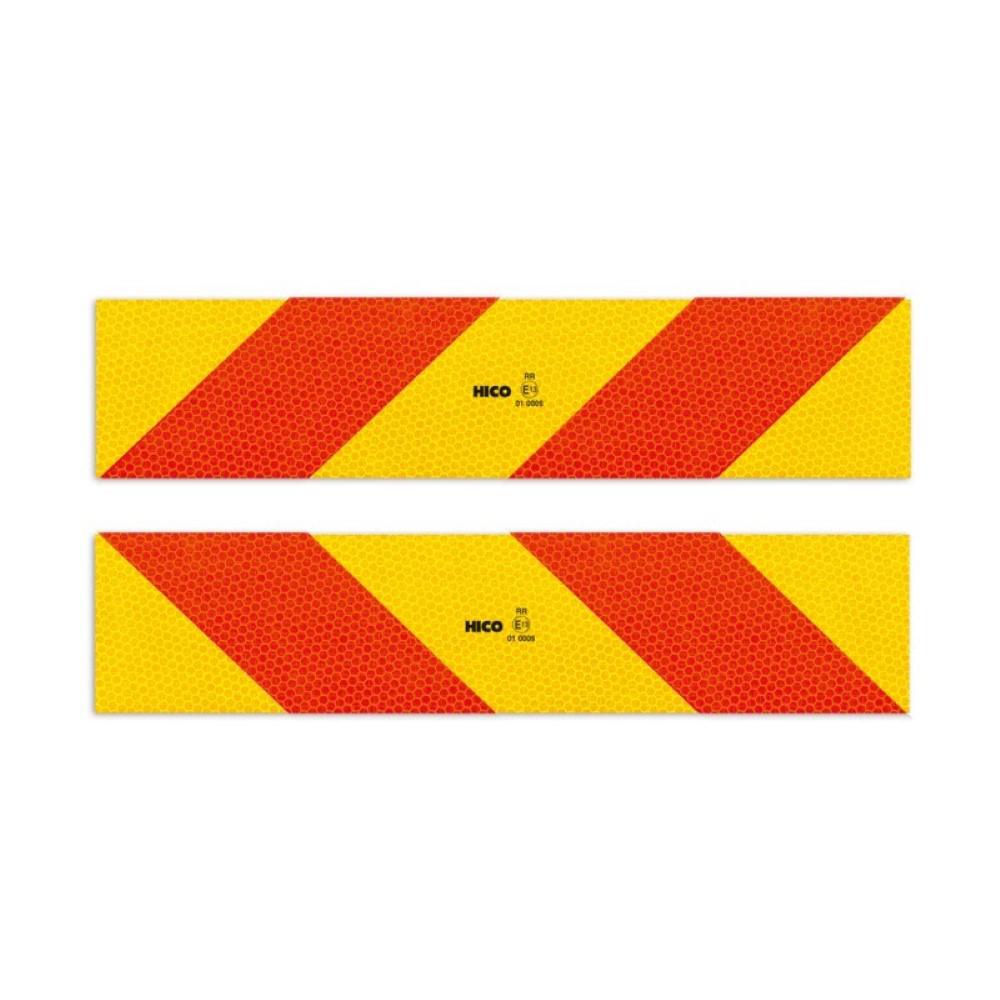 Set 2 placute reflectorizante 565X132MM aluminiu RR.70.0 Hico TWY085