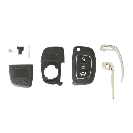 Carcasa cheie contact pentru Hyundai I20 / I30, 3 butoane, cu cheie Akonen 004HY007