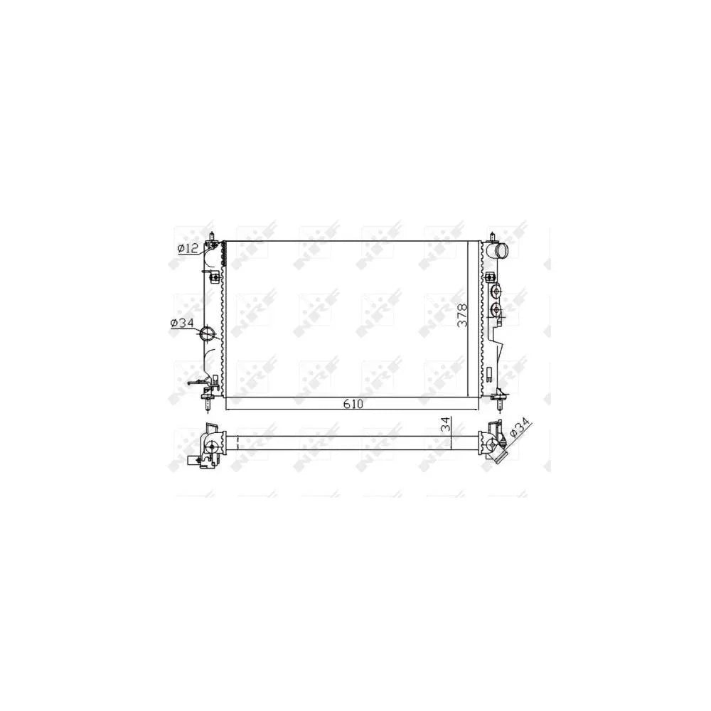 Radiator racire motor NRF 50563A