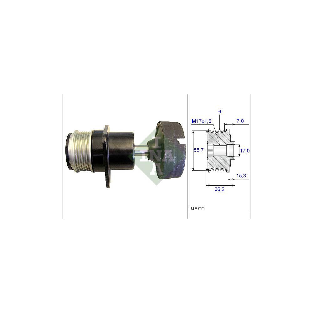 Fulie alternator Schaeffler INA 535 0157 10