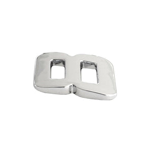 Ornament auto 3D. cifra 8. 26 mm. cromat Mega Drive 64453