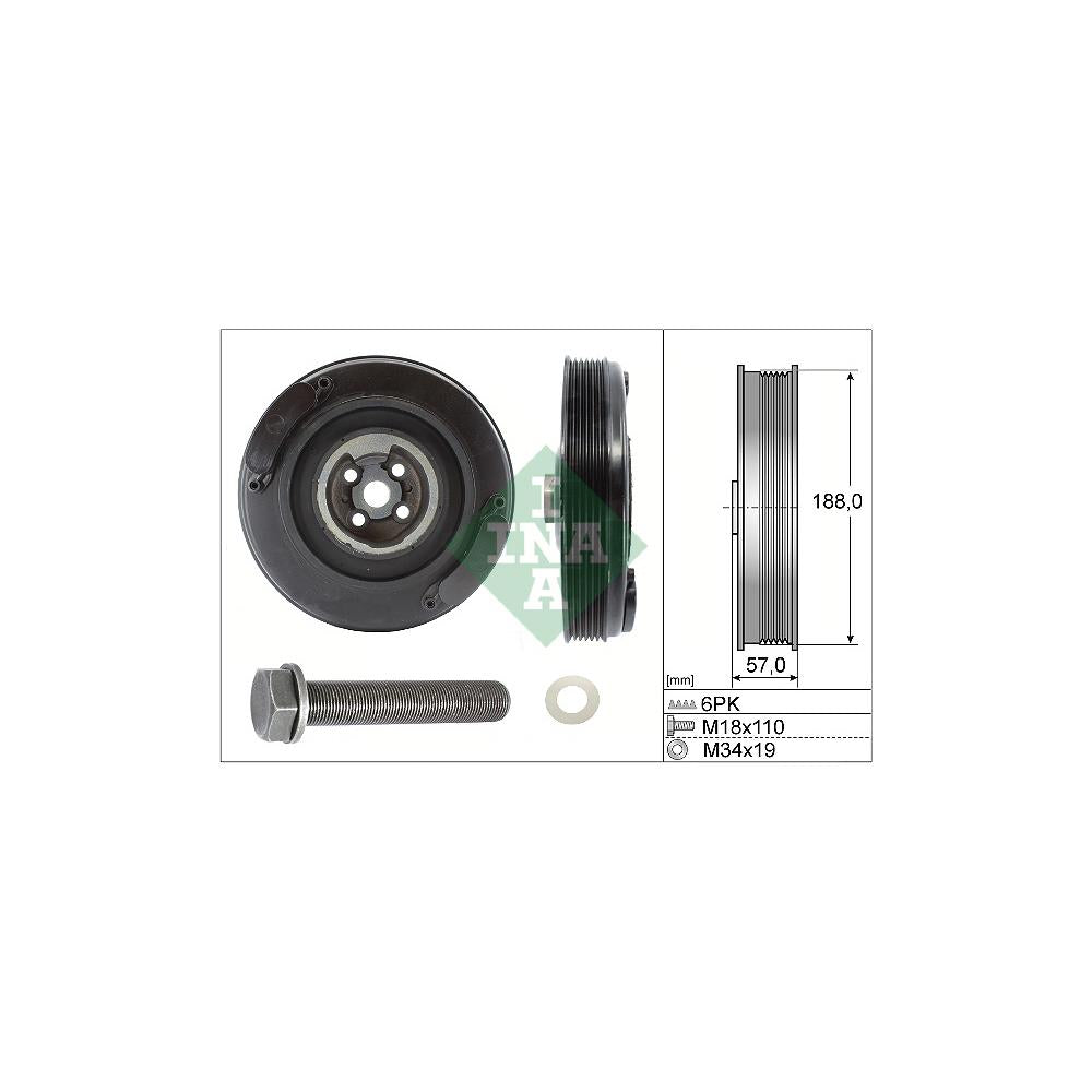 Set fulie arbore cotit Schaeffler INA 544 0002 20