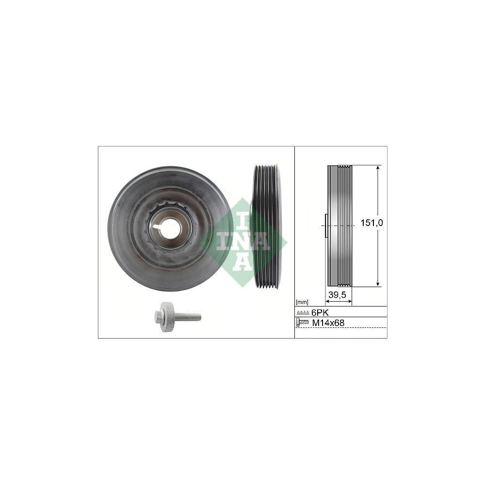 Set fulie arbore cotit Schaeffler INA 544 0090 20
