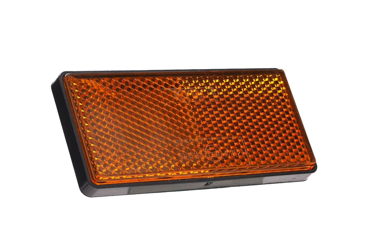 Catadioptru dreptunghiular autoadeziv 86x40 mm Galben Runkit RKDI02 – imagine 2