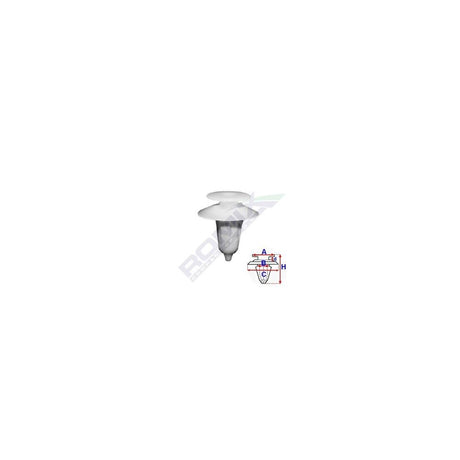 Clips tapiterie pentru ford/iveco 8X21.6MM - alb set 10 buc Romix A81113