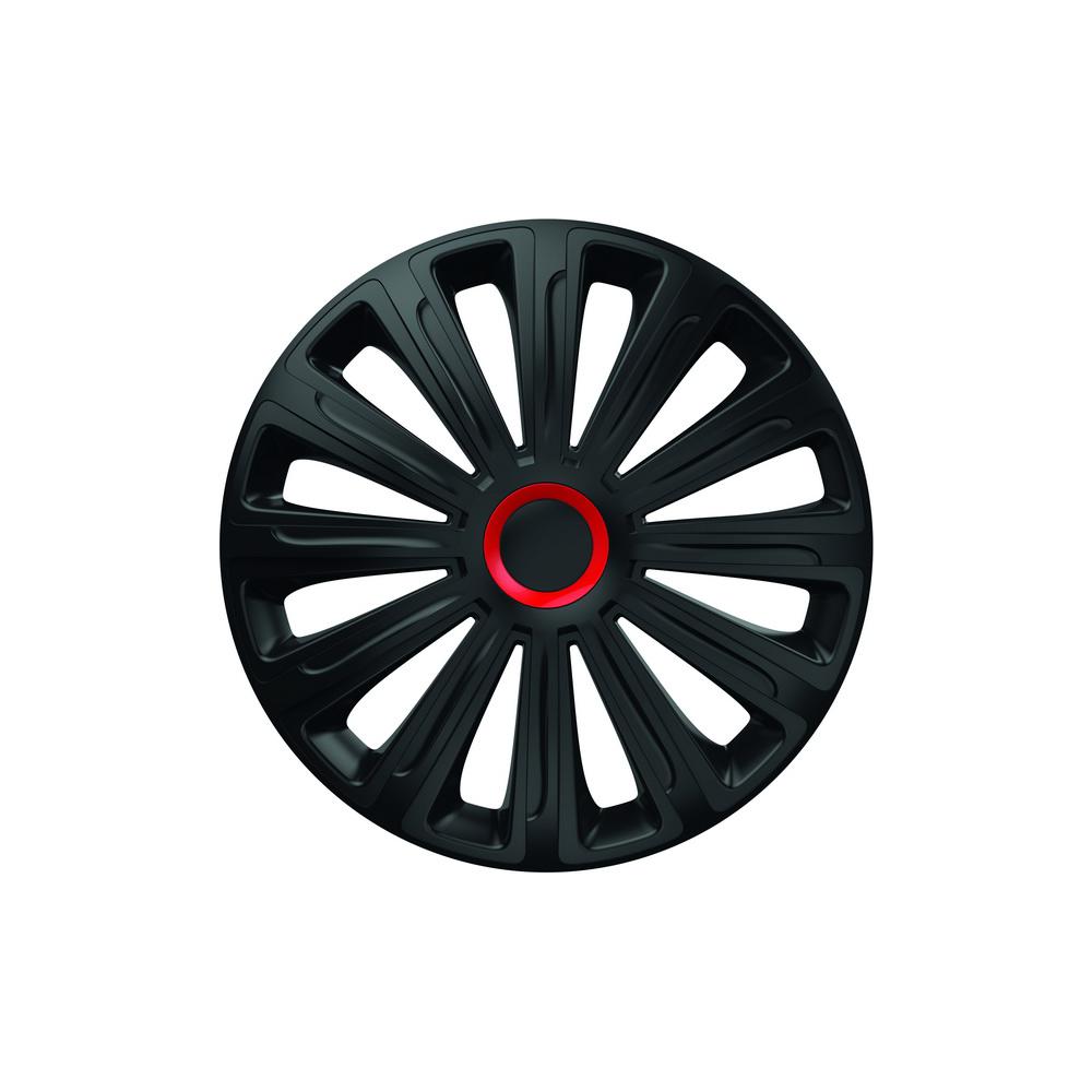 Set capace roti 16` negre cu inel rosu trend Mega Drive 78630