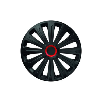 Set capace roti 16` negre cu inel rosu trend Mega Drive 78630