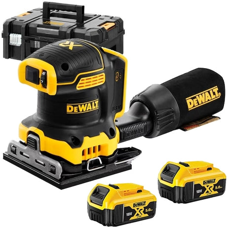 Slefuitor cu vibratii cu 2 acumulatori, Li-Ion, 18 V, 5 Ah, 108x115 mm Dewalt DCW200P2QW