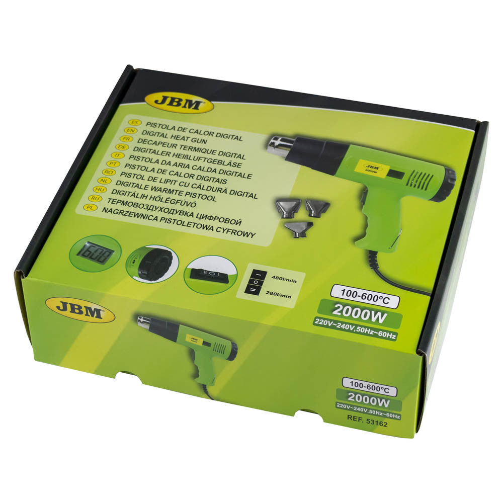 Pistol de lipit cu căldură digital 2000w JBM 53162 – imagine 4