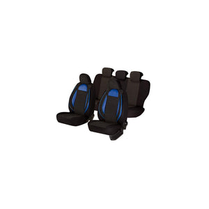 Set huse scaun racing negru - albastru Umbrella 44488
