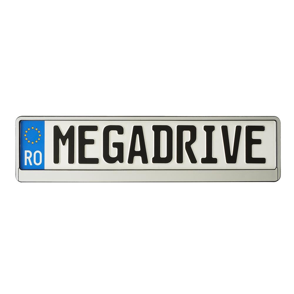 Suport numar inmatriculare Mega Drive chrome 1 buc 45187