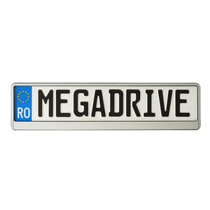 Suport numar inmatriculare Mega Drive chrome 1 buc 45187