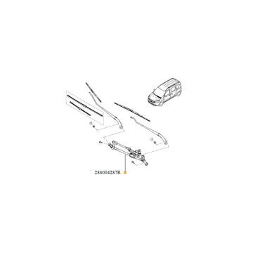 Ansamblu stergatoare parbriz cu motoras Renault 288004287R