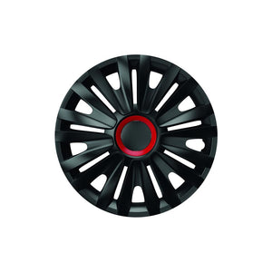 Set capace roti 14` negre cu inel rosu royal Mega Drive 78636