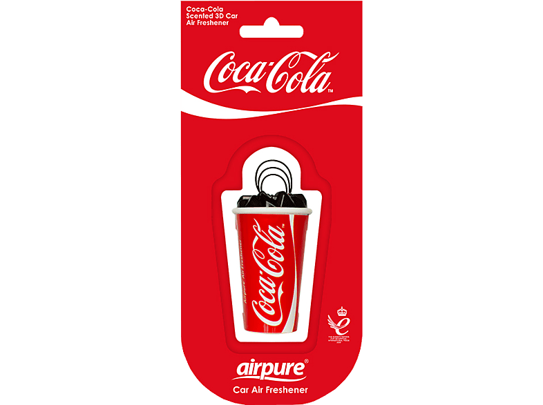AIRPURE Odorizant auto, sticlă 3D, Coca-Cola original AP34467 – imagine 2
