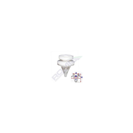 Clips tapiterie pentru Renault - alb set 10 buc Romix 11383