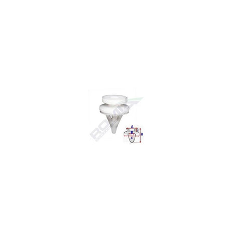 Clips tapiterie pentru Renault - alb set 10 buc Romix 11383 – imagine 2
