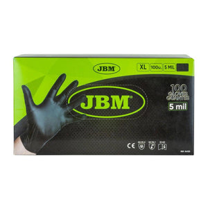 Manusi negre de unica folosinta de nitril 5MIL marime xl - set 100BUC Jbm 54153