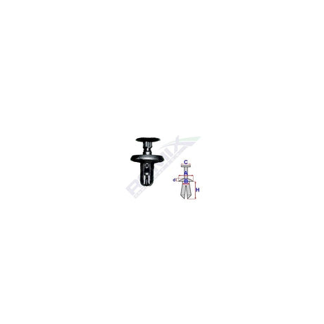 Clips fixare pentru mitsubishi/subaru 6X10MM - negru set 10 buc Romix C10145