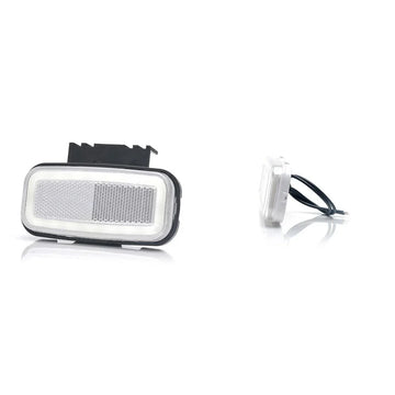 Lampa gabarit LED 1404 W199, 12V-24V, pozitie alb Was
