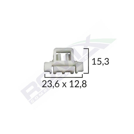 Clips fixare elemente exterioare pentru Mercedes - alb set 10 buc Romix A15688
