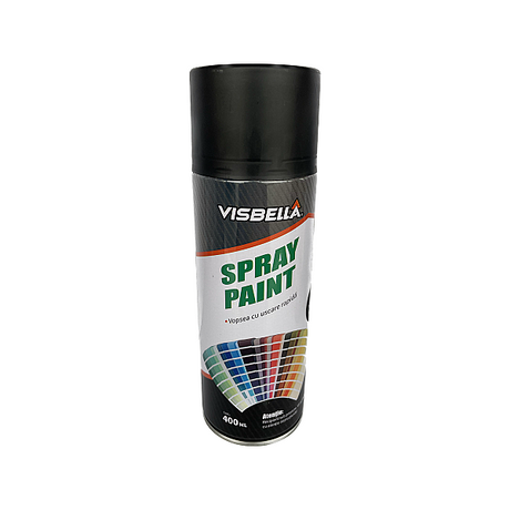 Spray vopsea negru mat 400ml Visbella 52718
