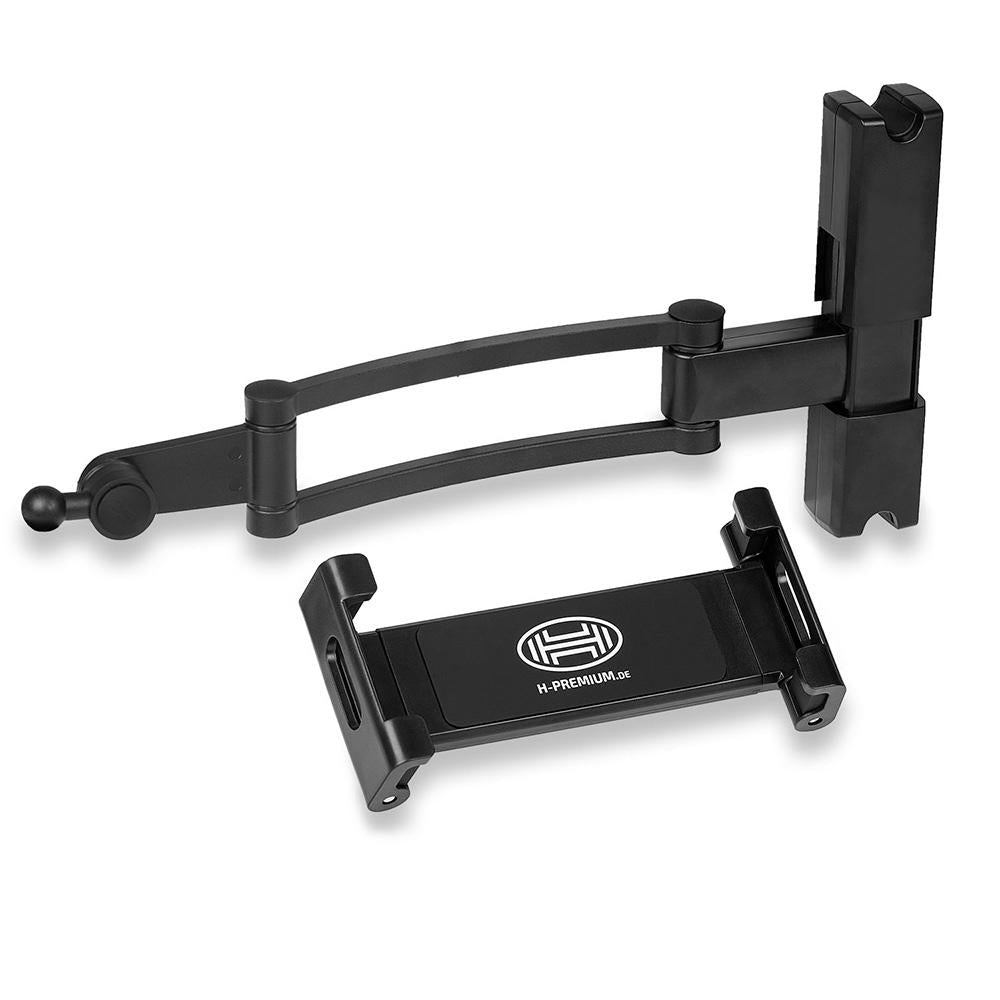 Suport auto flexibil premium pentru tableta cu prindere in tetiera Heyner 511870