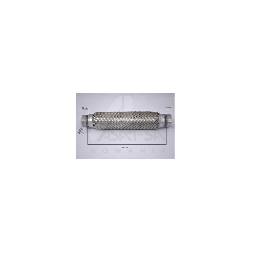 Racord flexibil inner & outer braid (b) 45X300 mm Asam Automotive 60095