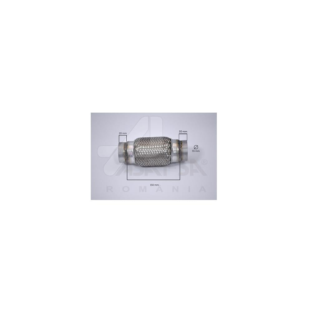 Racord flexibil inner & outer braid (b) 55X150 mm Asam Automotive 60100