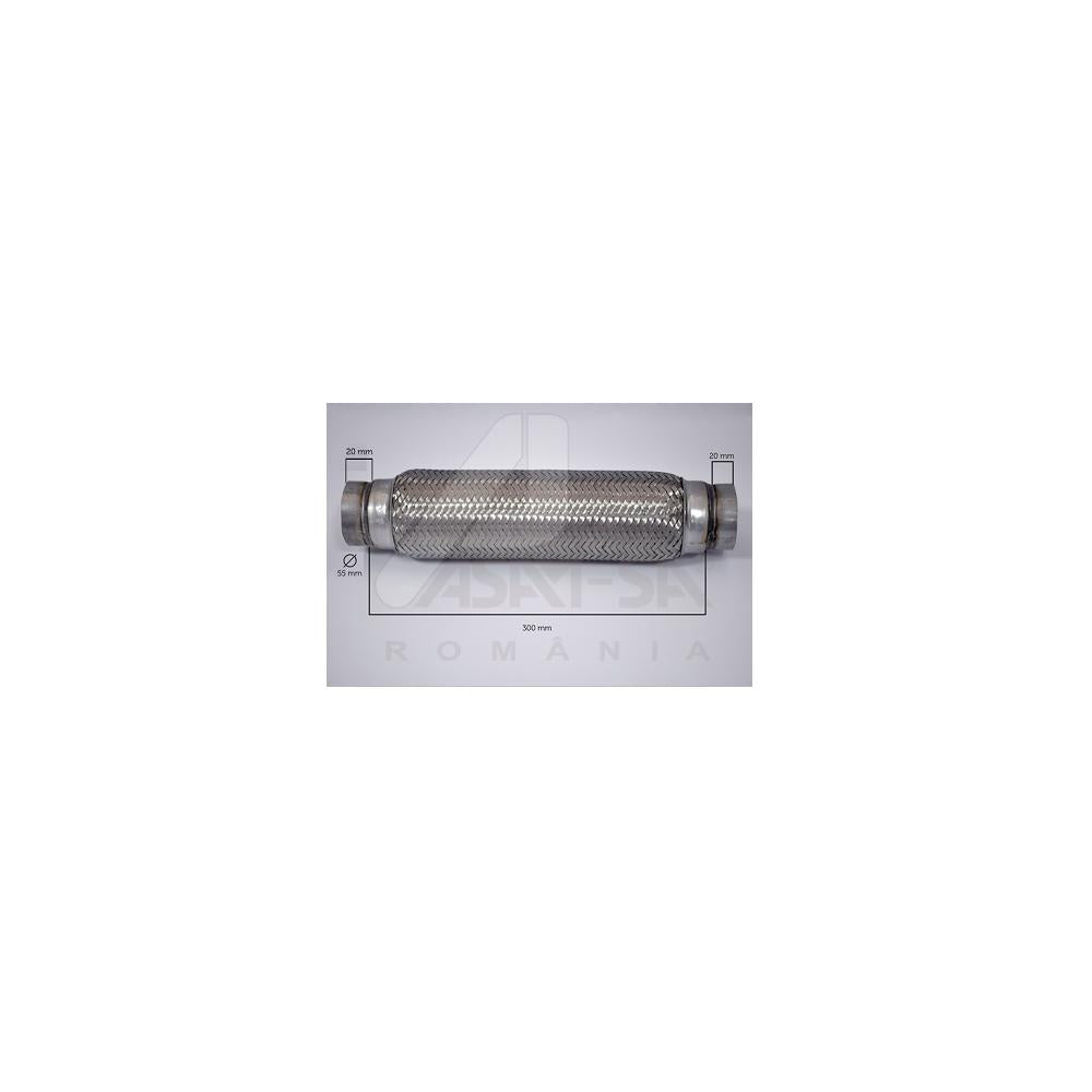 Racord flexibil inner & outer braid (b) 55X300 mm Asam Automotive 60103
