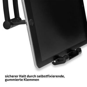 Suport auto flexibil premium pentru tableta cu prindere in tetiera Heyner 511870