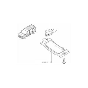 Lampa iluminare numar spate log. i mcv Renault 6001549121