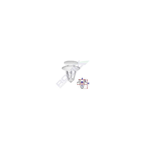 Clips tapiterie pentru Opel - alb set 10 buc Romix 603011